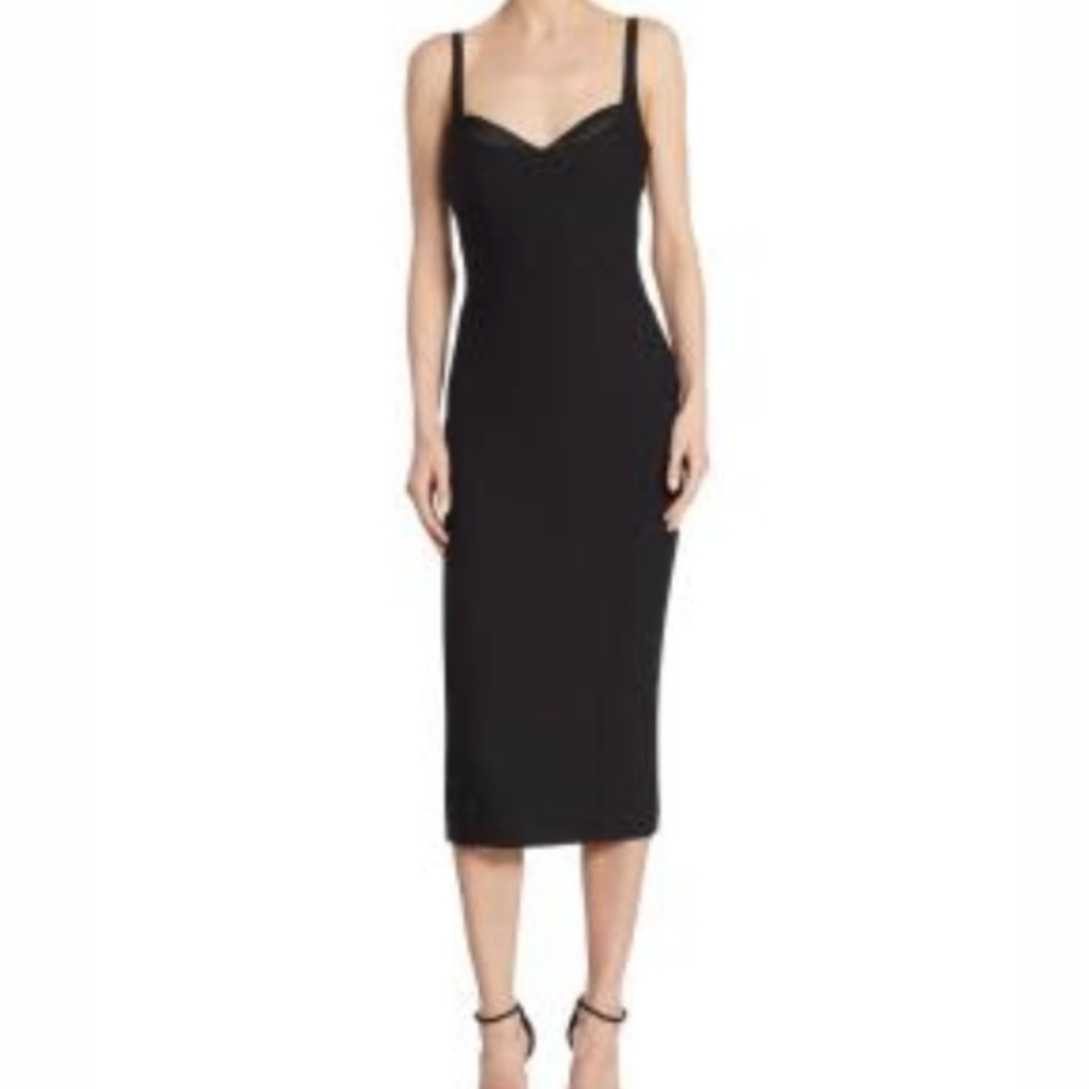 Cinq à Sept Mies Jolie Black Midi Dress size 4